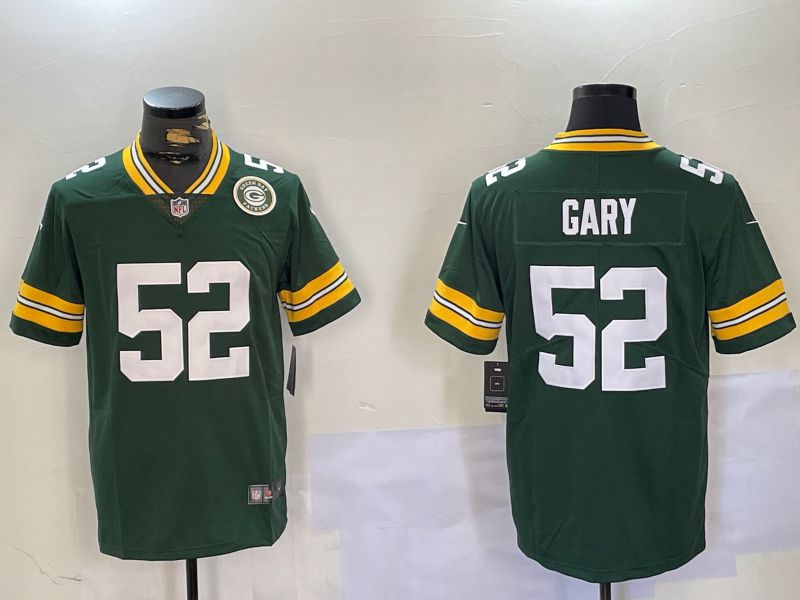 Men Green Bay Packers #52 Gary Green Second generation 2024 Nike Limited NFL Jersey style 2